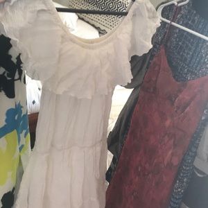 White billabong off the shoulder dress